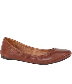 Shop for Lucky Brand Emmie Leather Flats at Dillards.com. Visit Dillards.com to find clothing, accessories, shoes, cosmetics & more. The Style of Your Life. Fitted Leather Slip-ons With Round Toe, Leather Slip-ons With Round Toe, Leather Slip-ons For Everyday, Leather Slip-ons With Cushioned Footbed, Medium Width, Leather Ballet Flats, Dillard's, Leather Flats, Moda Fashion, Chestnut