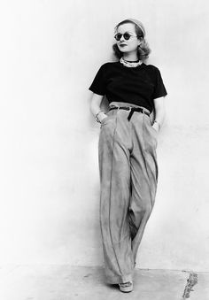 Joan Bennett, 1938 Mode Clothes, 1930s Outfits, Public Enemies, Set Photography, Joan Bennett, Black Tees, 30s Fashion