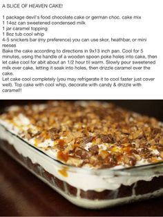 the recipe for this dessert is very easy to make