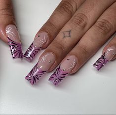 2000 Nail Designs, Sweetheart Nails, Pink Zebra Nails, Zebra Nail Designs, Zebra Print Nails, Zebra Nails, Airbrush Nails, Hard Nails, Eagle Rock