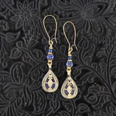 This Dangle & Drop Earrings item is sold by mysticpieces. Ships from Laveen, AZ. Listed on Sep 14, 2024 Blue Brass Earrings For Festival, Blue Brass Earrings For Festivals, Bohemian Brass Teardrop Earrings For Pierced Ears, Bohemian Teardrop Filigree Jewelry, Bohemian Brass Teardrop Pierced Earrings, Vintage Blue Earrings For Festival, Adjustable Blue Bohemian Teardrop Earrings, Bohemian Gold Hypoallergenic Teardrop Earrings, Blue Brass Jewelry For Festivals