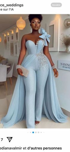 Extravagant Suits For Women, Dinner Wears, Jumpsuit Prom Dress, African Bridal Dress, Wedding Pants, My Culture, Dinner Gowns, Modest Dresses Fashion, Chic Dress Classy