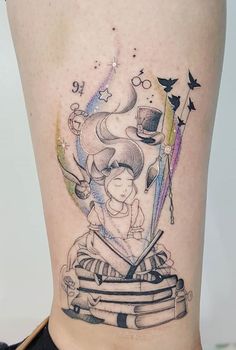 Reader Tattoo, Tea Tattoo, Teacup Tattoo, Reading Girl, Tattoo Moon, Girl Reading Book