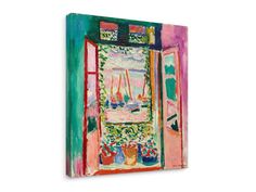 PRICES MAY VARY. Single piece, Size: 24"x20", depth: 3/4". Hook mounted & ready to hang. World's Most Famous Paintings Series - Open Window Collioure, by Henri Matisse. This canvas wall art is perfect for adding a decorative touch to any room's decor. Made in USA. Great wall deco art perfect for office wall, lobby, living room, bedroom, bathroom, kids' room, dorm, dining room or kitchen, makes a great a gift too. State of the art Giclee print technology ensures the best quality. Not a painting b Dorm Dining Room, Matisse Paintings, Most Famous Paintings, Mdf Frame, Calligraphy Painting, Open Window, Wall Deco, Henri Matisse, State Art