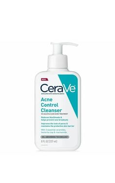 Cerave Acne Control Cleanser 2% Salicylic Acne Treatment :8.oz Exp 06/2025. Cerave Products For Acne, Best Mens Skincare Products, Cera Ve Cleansers, Cerave Skincare Routine Acne, Cerave Acne Control Cleanser, Skin Care Products For Acne, Cera Ve, Skin Care For Acne, Slytherin Stuff