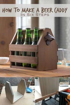 how to make a beer caddy in six steps - step by step diy