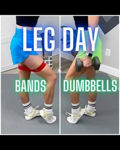 a man is doing leg day with dumbbells