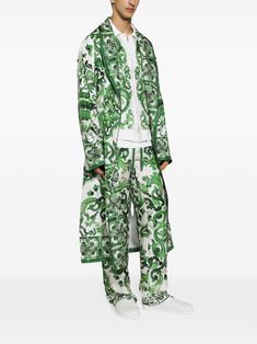 Fluid Fashion, Majolica Print, Silk Joggers, Gender Fluid Fashion, Gender Fluid, Denim Shirt Men, Twill Shirt, Jogging Pants, Dolce And Gabbana Man