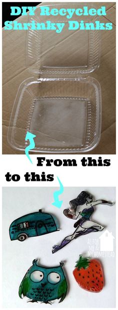 the instructions for how to make an easy disposable plastic tray with food in it