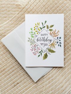 a card with the words happy birthday to you on it