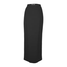 Dolce&Gabbana long black ankle length pencil skirt. Classic and timeless. Skirt is smooth all around. A pleat at rear. Hidden rear zip. Fabric is acetate and nylon. final sale SIZE 38 USA SIZE 4 SKIRT MEASURES: LENGTH 40.25" WAIST 13" HIP 17.50 CONDITION: MINT Black Maxi Skirt, Black Maxi, Long Black, Dolce & Gabbana, Ankle Length, Crayon, Final Sale, Maxi Skirt, Pencil Skirt