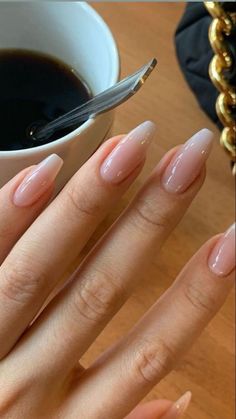 Unghie Sfumate, Nail Swag, Girls Nails, Prom Nails, Minimalist Nails, Classy Nails