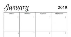 a calendar with the word january in black and white, next to an image of flowers