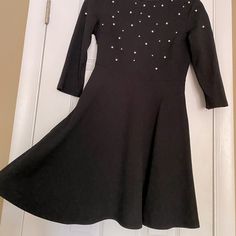 Nwot Never Used Under Knee Like Mini For Petite Sx Black Stretch Embellished Dress, Black Embellished Winter Dress, Embellished Black Winter Dress, Black Embellished Mini Dress For Winter, Winter Black Embellished Mini Dress, Embellished Stretch Dresses For Winter, Tight Floral Dress, Fairycore Dress, Dress Tight