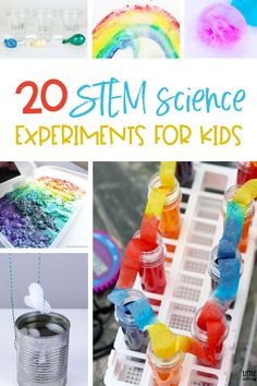 20 Easy and Fun STEM Science Experiments for Kids #STEM #science #kitchenscience Easy Science Crafts, Crafts To Do At Home, Stem Experiments, Kitchen Science, Science Experiments For Kids, Experiments For Kids, Science Crafts, Kid Experiments