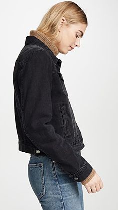 Free People Rumors Denim Jacket | SHOPBOP Denim Jacket With Button Cuffs, Fall Medium Wash Outerwear With Button Cuffs, Fall Outerwear With Medium Wash And Button Cuffs, Fall Outerwear With Button Cuffs In Medium Wash, Utility Denim Jacket With Button Cuffs For Fall, Fitted Denim Jacket With Button Cuffs, Fitted Cotton Denim Jacket With Button Cuffs, Fall Utility Denim Jacket With Button Cuffs, Winter Relaxed Fit Denim Jacket With Button Closure