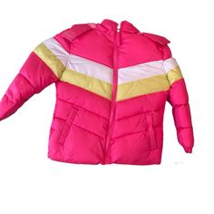 Pink Platinum Girls Fleece Lined Hooded Puffer Coat Pink 4 Water Resistant Outer Shell Wind Protection Warm Winter Fleece Lining Synthetic Insulation For Added Protection Elastic In The Wrist Pockets On The Front Pit To Pit 15 1/2” Shoulder To Hem 18” Sleeve Length 15” 100% Polyester New To Poshmark? Use My Code Hollyhobby669 To Receive $10 Off Your First Purchase . Fast Shipper Orders Placed By 1:30 Est Monday-Friday Non Holidays Shipped Same Day Rr Pink Outerwear With Adjustable Hood For Cold Weather, Trendy Pink Hooded Jacket For Winter, Pink Puffer Jacket With Detachable Hood For Cold Weather, Sporty Pink Hooded Puffer Jacket, Pink Winter Hooded Jacket With Adjustable Hood, Pink Hooded Outerwear With Fleece Lining, Pink Hooded Jacket With Adjustable Hood For Cold Weather, Warm Pink Winter Outerwear, Trendy Pink Outerwear With Adjustable Hood