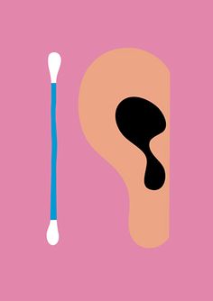 a pink background with a blue toothbrush and a question mark on the bottom right corner