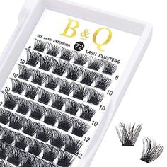 【Lash Clusters DIY at Home】: 72 clusters in one tray. You can apply cluster lashes at home by yourself, and create a recent super popular manga effect. Easy to put lashes on, gorgeous results, and lash clusters are not easily fall apart. Clusters take less time to complete each eye. Now save so much money and time. 【Great Quality】: B&Q cluster lashes look real, not plasticky, gorgeous results, and lash clusters do not easily fall apart. They are reusable with proper care. Easy to take off and th Clusters Lashes, Volume Russe, Diy Lashes, Eyelash Clusters, Cluster Eyelash Extensions, Small Eyes, Gene False, Cluster Eyelashes