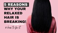 5 Reasons Why YOUR Relaxed Hair Is Breaking! And How To Fix It | Healthy Hair Care - Hairlicious Inc. Relaxed Hair Regimen, Fine Thick Hair, Stop Hair Breakage, Breaking Hair, Hair Regimen, Hair Shedding, Healthy Hair Journey