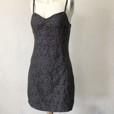 Dark Gray Stretchy Bodycon Mini Dress With Lace Panels From American Eagle Outfitters. New With Tags, Size 8 Bust 30" Length 27" Lined Sheath Mini Dress With Bodycon Fit, Sheath Bodycon Mini Dress Lined, Fitted Lace Mini Dress With Lining, Fitted Sheath Mini Dress With Lining, Fitted Sheath Mini Dress Lined, Corduroy Overall Dress, Black Corset Top, American Eagle Dress, Floral Print Rompers