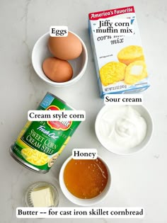 ingredients needed to make an egg muffin recipe