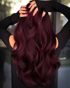 Cranberry Hair Color, Wolf Haircuts, Deep Red Hair Color, Pelo Color Vino, Deep Red Hair, Wine Hair Color, Dark Red Hair Color, Winter Hair Colors, Maroon Hair