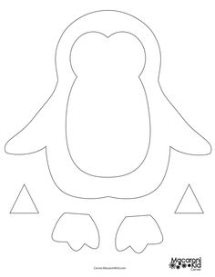 penguin outline carver.macaronikid.pdf - Google Drive Penguin Crafts For Toddlers, Penguin Template, Penguin Outline, Penguin Crafts, Penguin Craft, Penguin Art, Baby Art, Winter Crafts, Christmas Door