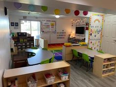 the children's playroom is clean and ready for their parents to use it