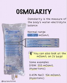 an ad for osmolarty is shown in the form of a plastic bag