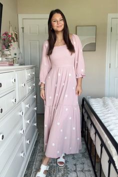 madisonhowell on LTK Winter Dresses Outfit, Teacher Appropriate Outfits, Long Shirt Outfits, Walmart Dresses, Modest Spring Outfits, Modesty Dress, Modest Girly Outfits, Teacher Fits, Meeting Outfit