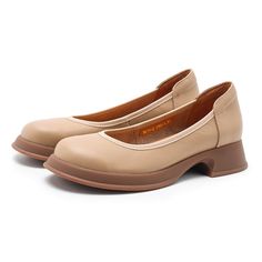 dwarves1524-2 pumps 5.5 Apricot Beige Slip-ons With Leather Sole And Round Toe, Beige Leather Flat Heel Slip-ons, Beige Leather Slip-ons With Round Toe, Beige Leather Slip-ons With Flat Heel, Beige Leather Flats With Textured Sole, Beige Leather Sole Slip-on Ballet Flats, Beige Leather Flats With Stitched Sole, Workwear Ballet Flats With Rubber Sole, Beige Ballet Flats With Textured Sole And Round Toe