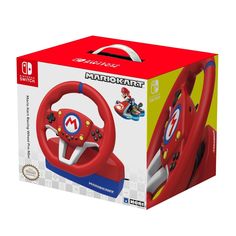 the nintendo mario kart steering wheel is red