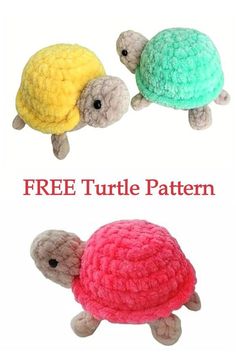 Cute Turtle Free Amigurumi Pattern Crochet Ninja Turtles Free Pattern, Chunky Yarn Crochet Turtle, Crochet Turtle Plush, Cheeky Turtle Crochet Pattern, Crochet Amigurumi Turtle Free Pattern, Tortoise Crochet Pattern Free, No Sew Turtle Crochet Pattern Free, Free Crochet Turtle Patterns, Free Turtle Crochet Pattern