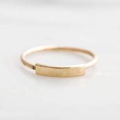 Minimal Bar Ring Minimal Bar, Simple Stacking Rings, Love Knot Ring, Bar Ring, Gold Ring Stack, Knot Ring, Women's Jewelry And Accessories, Love Knot, Ring Size Guide