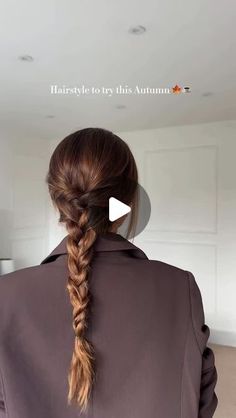 Women Hair on Instagram: "Hair day" Hairstyles For Autumn, Comfy Hairstyles, Comfy Hairstyle, Autumn Hairstyles, French Braid Styles, 2024 Hairstyles, Instagram Hairstyles, Easy Updos, Hair Tutorials Easy