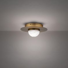 a light that is on in the ceiling