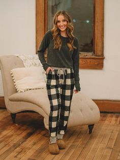 Stay comfy and stylish with these joggers! Featuring jogger cuff bottoms, a drawstring waist, and side pockets, these Black/Ivory Plaid Joggers are perfect for all-day wear. So go ahead, lounge or run errands in these trendy joggers (you won't regret it)! Polyester and Spandex Blend Material. Hand Wash Cold. Addie is wearing a size small. This is her true fit. Trendy Joggers, Denim Short Dresses, Fall Gifts, Curvy Dress, Dressy Casual, Go Ahead, Girls Shoes, Long Sleeve Sweater, Drawstring Waist