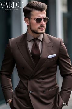 >>ORIGINAL ARTWORK AND CONTENT, PLEASE DO NOT COPY<< Men Suits, Suits For Man, Coffee Brown Two Piece Double Breasted Suit for Men - Classic Elegance and Timeless Style, Formal Attire, Formal Attire for Men, Formal piece Wedding Suit, Double Breasted, Formal Fashion Slim Fit Suit. Description: Elevate your wardrobe with our Coffee Brown Two Piece Double Breasted Suit for men, the epitome of classic elegance and timeless style. Crafted with precision and tailored for the modern man, this suit is the perfect addition to your formal and semi-formal occasions. 👔 Handcrafted Perfection: Our suit is meticulously tailored to ensure a flawless fit that exudes confidence. 🌟 Unmatched Comfort: Made with high-quality materials, it feels as good as it looks. 📸 Picture-Perfect: A picture of sophisti Coffee Brown Suits For Men, Brown Suit Outfit, Brown Suit Men, Coat Pant For Men Suits Wedding, Mens Suits Style Modern, Masculine Contemporary, Marriage Dresses, Brown Suits For Men, Terno Slim Fit