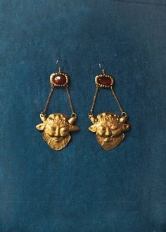 Satyros Earrings, Ancient Jewelry, Greek Earrings, Goddess Jewelry, Satyr Head Jewelry - Etsy Greek God Jewelry, Brass Jewelry Handmade, Greek Earrings, God Dionysus, Persian Jewelry, Ancient Roman Jewelry, Ancient Greek Jewelry, Ancient Jewels, Roman Jewelry