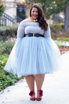 Fall Full Tulle Skirt Dresses, Fall Party Dress With Tulle Skirt, Winter Party Dress With Tulle Skirt, Plus Size Tutu Skirt, Tulle Skirt Plus Size, Plus Size Tutu, Knee Length Tulle Skirt, Blue Tulle Skirt, Skirt Tutu