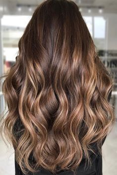 Balyage Long Hair, Dark Brown Hair Balayage, Dark Chocolate Hair, Balayage Hair Caramel, Chocolate Hair, Brown Hair With Blonde Highlights