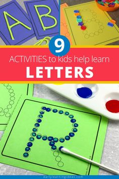 letters and numbers that are being used to teach letter recognition