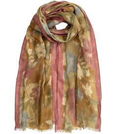 From Lauren Ralph Lauren&#x2C; this scarf wrap features:Painterly floral printApprox. .50" self-fringe bottom endsApprox. 22" W x 78" L100% woolDry clean onlyImported. Painterly Floral, Floral Scarf, Dillard's, Lauren Ralph Lauren, Scarf Wrap, Scarf Accessory, Painter, Ralph Lauren, Cream