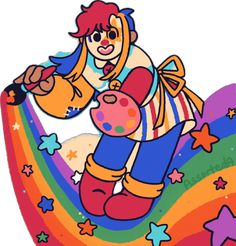 Clowncore Aesthetic, Kidcore Art, 28 Years Old, Art Colorful, Love Drawings, Drawing Reference Poses