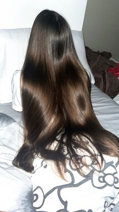 Dark Brown Straight Hair, Soft Shiny Hair, Brown Straight Hair, Dry Damaged Hair