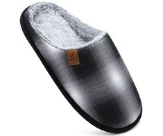 PRICES MAY VARY. ★CASUAL AND FASHION: Woman Slippers are made of breathable flano plaid upper.The pattern looks simple but full of casual and fashion. ★WARM AND COMFY: Fluff lined are warm to wear and suitable for wearing at home,providing you a comfortable feeling experience in winter. ★MEMORY FOAM&ARCH SUPPORT:House slippers have high density memory foam and thick cushion which provide perfectly elasticity and shock absorption,keep your feet maximum cozy. ★NON-SLIP SOLE:Home slippers for women Gray Closed Toe Slippers For Winter, Comfortable Gray Winter Slippers, Slippers With Arch Support, Sandal Slippers, Outdoor Sandals, Casual Slippers, Kids Luggage, House Shoes, House Slippers