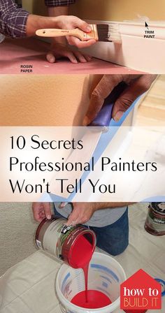 the words 10 secrets professional painters won't tell you