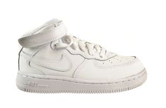 Store Home Shipping Payments Return Policy Customer Service Our Guarantee Nike Force 1 Mid Toddlers' Shoes White/White/White 314197-113 Model #: 314197-113 Color: White/White/White Material: Leather, Synthetic Our Price: 46.95  Size Chart  *Approximate sizing for this item (Note: Converse shoes usually run a half size bigger) Nike Toddlers (US) 2C 2.5C 3C 3.5C 4C 4.5C 5C 5.5C 6C 6.5C 7C 7.5C 8C 8.5C 9C 9.5C 10C UK 1.5 2 2.5 3 3.5 4 4.5 5 5.5 6 6.5 7 7.5 8 8.5 9 9.5 EUR 17 18 18.5 19 19.5 20 21 2 White Nike Classic High-top Sneakers, Classic White Nike High-top Sneakers, White Nike High-top Sneakers, White Ankle-high Sneakers For Spring, Casual White Ankle-high High-top Sneakers, Nike White Mid-top Sneakers, White Ankle-high High-top Sneakers For Sports, White Ankle-high Sneakers With Rubber Sole, White High-top Sneakers With Round Toe For Spring