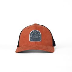 Fish Hippie 100% cotton trucker hat offer in agave and brick colors Casual Orange Trucker Hat For Outdoor, Orange Curved Brim Trucker Hat For Outdoor, Orange Cotton Hats For Outdoor, Adjustable Orange Hat With Curved Bill, Cheap Green Trucker Hat For Men, Orange Adjustable Trucker Hat With Curved Bill, Brown Cotton Trucker Hat With Curved Bill, Casual Brown Trucker Hat For Fishing, Brown Cotton Trucker Hat